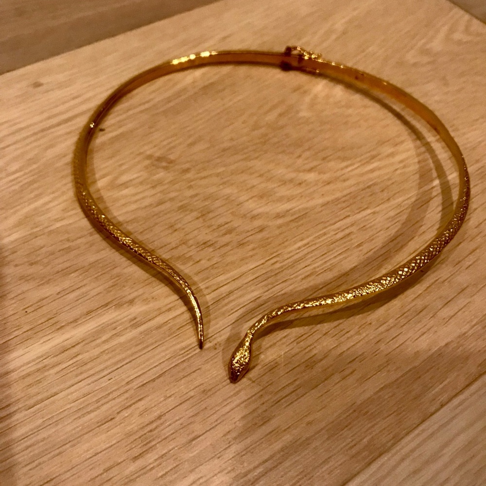 Gold Snake Choker
